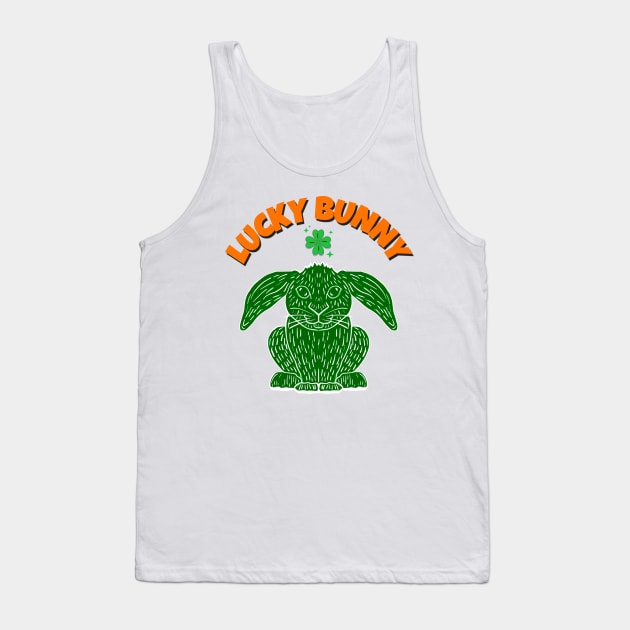 Lucky Irish Bunny Tank Top by DMcK Designs